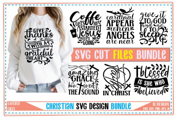 Christian SVG Bundle Vol-06 for T-Shirt Designs