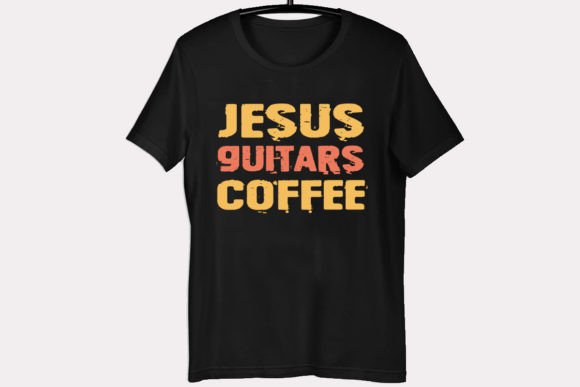 Jesus Guitars Coffee Shirt T-Shirt Designs