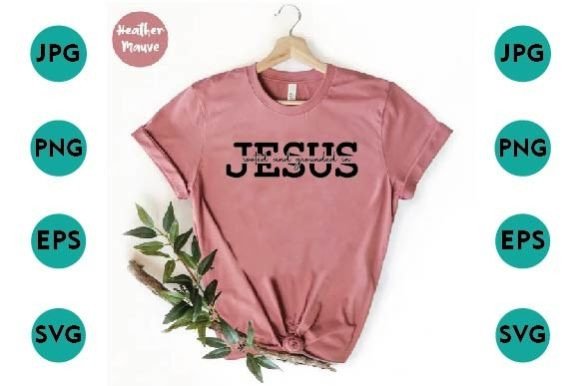Jesus. Typography T Shirt Design