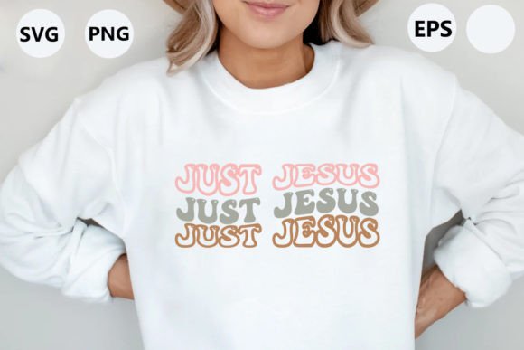 Just Jesus - Christian Retro Svg