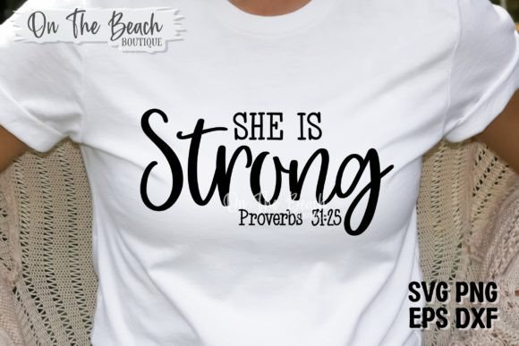 She is Strong SVG Christian SVG PNG